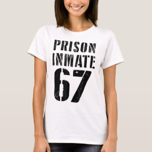 Gevangene 67 Halloween Meme Kostuum Gevangenis Ged T-shirt