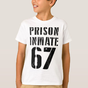 Gevangene 67 Halloween Meme Kostuum Gevangenis Ged T-shirt