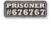 Gevangene 67 Meme Sticker (Voorkant)