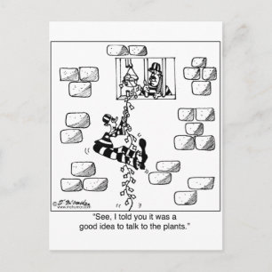 Gevangene Escapes via een Philodendron Briefkaart