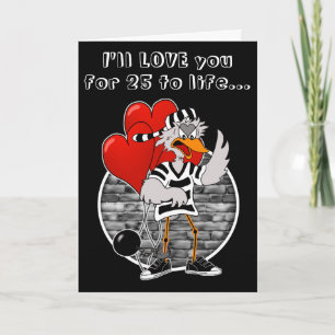 Gevangene Valentijnsdag Kaart