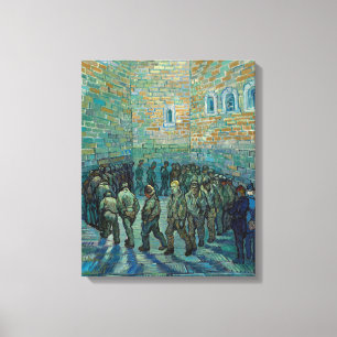 Gevangenen Bewegend door Vincent Van Gogh Canvas Afdruk