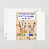 gevangenen dungeon plea-bargain briefkaart (Voorkant / Achterkant)