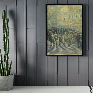 Gevangenen oefenen door Vincent van Gogh Poster