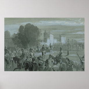 Gevangenen van de Communard Escorted to Versailles Poster