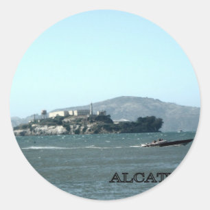 gevangenis Alcatraz Ronde Sticker
