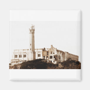Gevangenis Alcatraz (Sepia Tones) Magneet