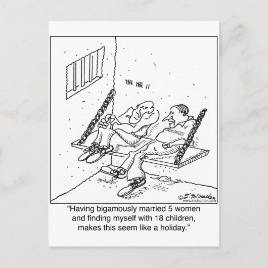 Gevangenis als Vakantie Feestdagenkaart (Voorkant)