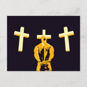 Gevangenis en godsdienst als concept briefkaart