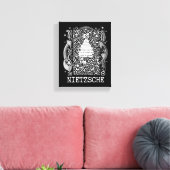Gevangenis en REFUGE citaat van Nietzsche Canvas Afdruk (Insitu (Woonkamer))