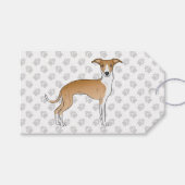 Gevangenis en witte Italiaanse dolfijnen met poten Cadeaulabel (Voorkant (Horizontaal))