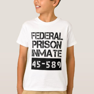 Gevangenis gevangene gevangene Halloween Federal P T-shirt