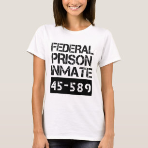 Gevangenis gevangene gevangene Halloween Federal P T-shirt