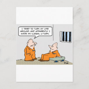 gevangenis illegale daad briefkaart