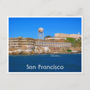 gevangenis op het eiland alcatraz briefkaart