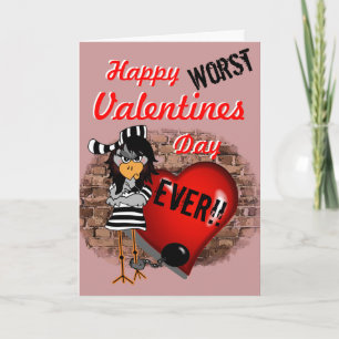 Gevangenis Valentijnsdag kaart