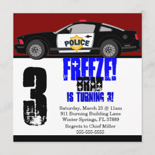 Gevangenis van de Birthday Partij van de politie v Kaart