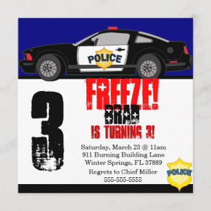 Gevangenis van de Birthday Partij van de politie v Kaart