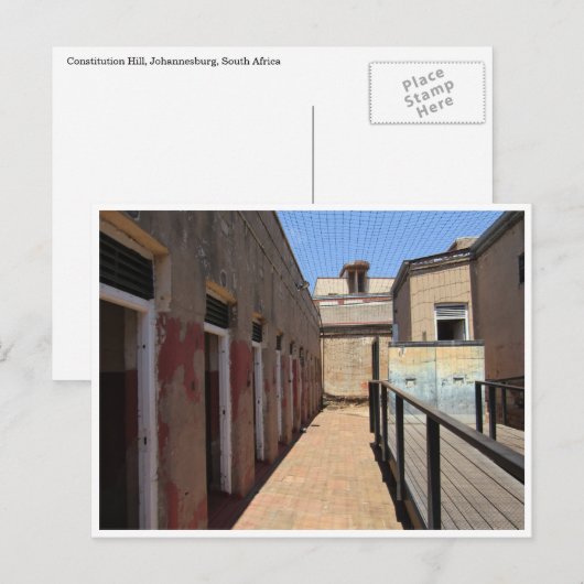 gevangeniscellen briefkaart (Voorkant / Achterkant)