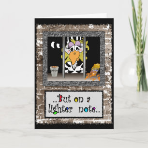 Gevangeniskaart: Vrouw jailbird Kaart