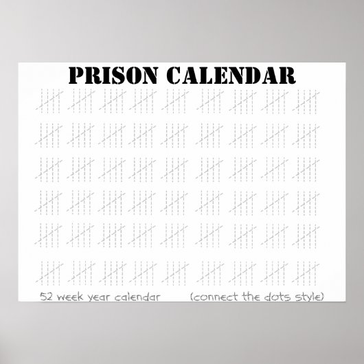 gevangeniskalender poster (Voorkant)