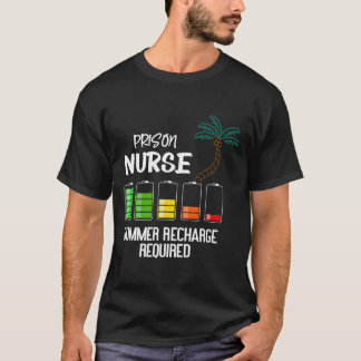 Gevangenisverpleegster Zomer Vakantie Opladen Vere T-shirt