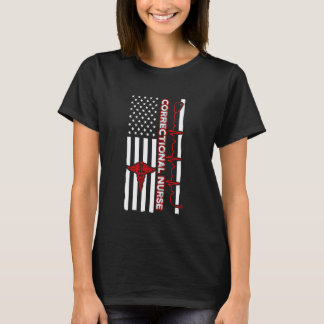 Gevangenverpleegkundige Usa Vlag Verpleging Rn T-shirt