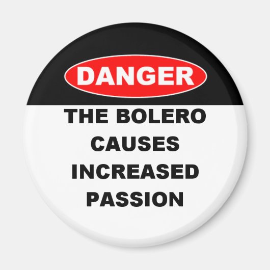 Gevaren van Bolero Magnet Magneet (Voorkant)