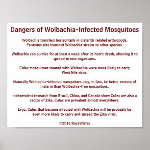 Gevaren van Wolbachia Mosquitoes door RoseWrites Poster