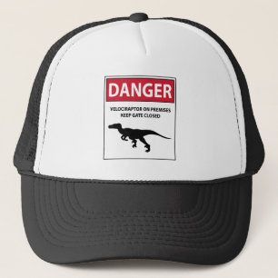Gevarenbord (Raptors) Trucker Pet