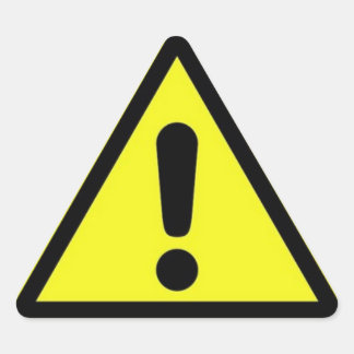 Gevarenbordsticker Driehoek Sticker