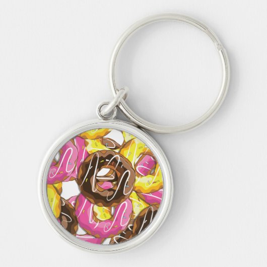 Gevarieerde Donuts Sleutelhanger (Voorkant)