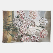 gevarieerde landbloemen met grijze hemel theedoek (Horizontaal)