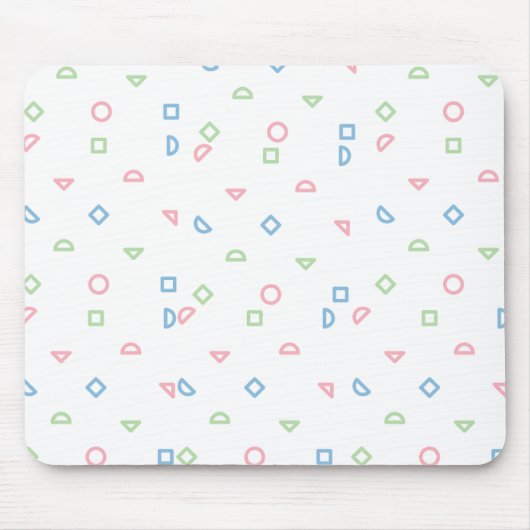 Gevarieerde muismat met patroon. (Voorkant)