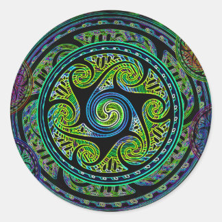 Gevarieerde Sferen Levendige Keltische knoop Ronde Sticker