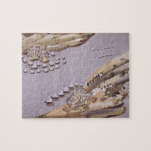gevechten voor de eilanden Kreta en Samos, bord Legpuzzel