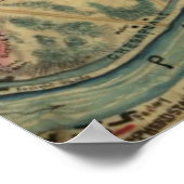  gevechtskaart Antietam (1862) Poster (Hoek)