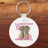 gevechtslaarzen zijn liefde sleutelhanger (Voorkant)