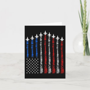 Gevechtsvliegtuig Amerikaanse vlag 4 juli Patrioti Kaart