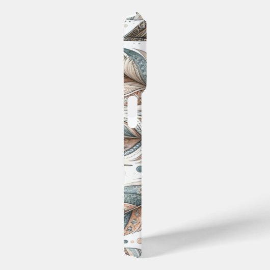 gevederde bloem Case-Mate iPhone case (Achterkant / Rechts)