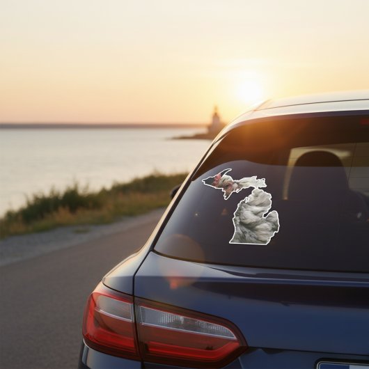 Gevederde Michigan Sticker