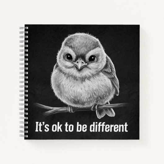 gevederde vogel notitieboek (Voorkant)