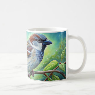 Gevederde Vriend: Huis Sparrow Keramische Mok