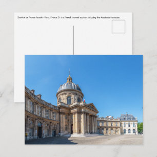 Gevel van Institut de France - Parijs, Frankrijk Briefkaart