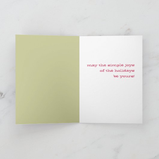 Geven en genieten feestdagen kaart (Binnen)