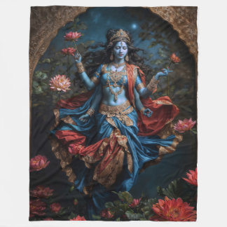 Gever van zegeningen goddelijke Kali Fleece Deken