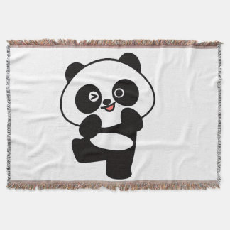 Geverfd Deken Klein Kawaii Panda