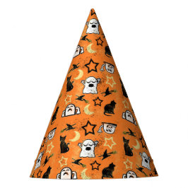 Geverfde gastheren en katten feesthoedjes