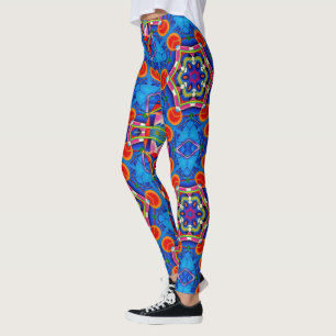 Geverfde kaleidoscoop met meerkleurige olie leggings