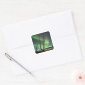 Gevergeten Spruce Aurora Vierkante Sticker (Envelop)